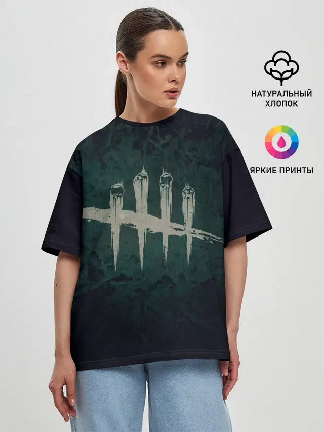 Женская футболка оверсайз