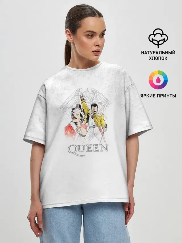 Женская футболка оверсайз