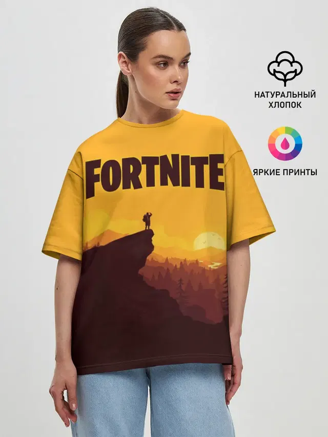 Женская футболка оверсайз