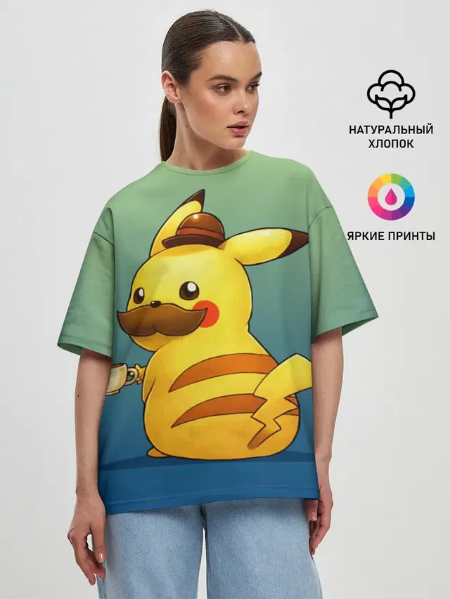 Женская футболка оверсайз