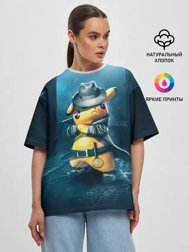Женская футболка оверсайз