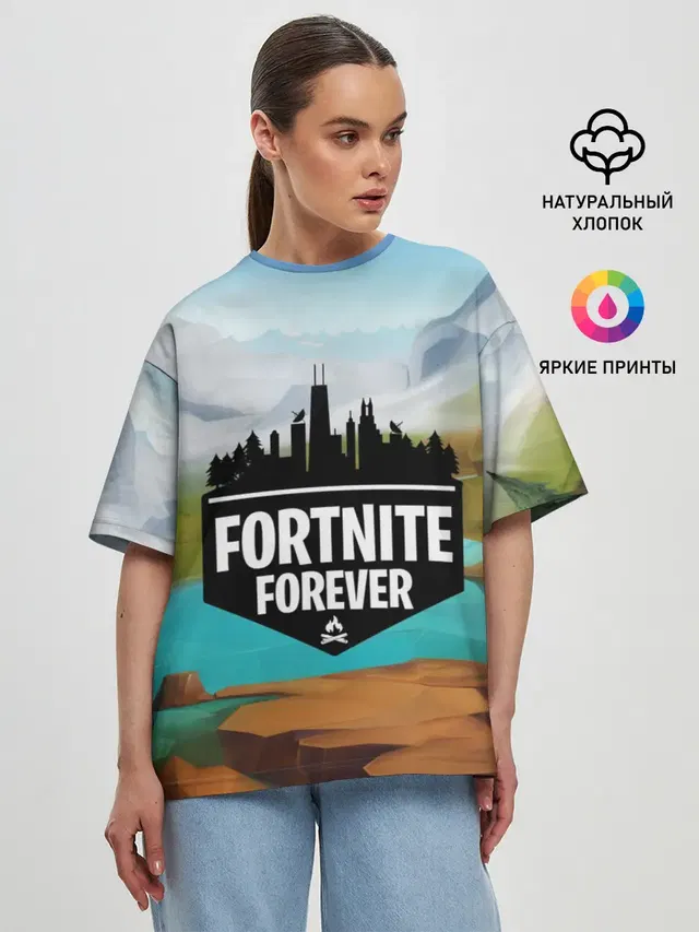 Женская футболка оверсайз