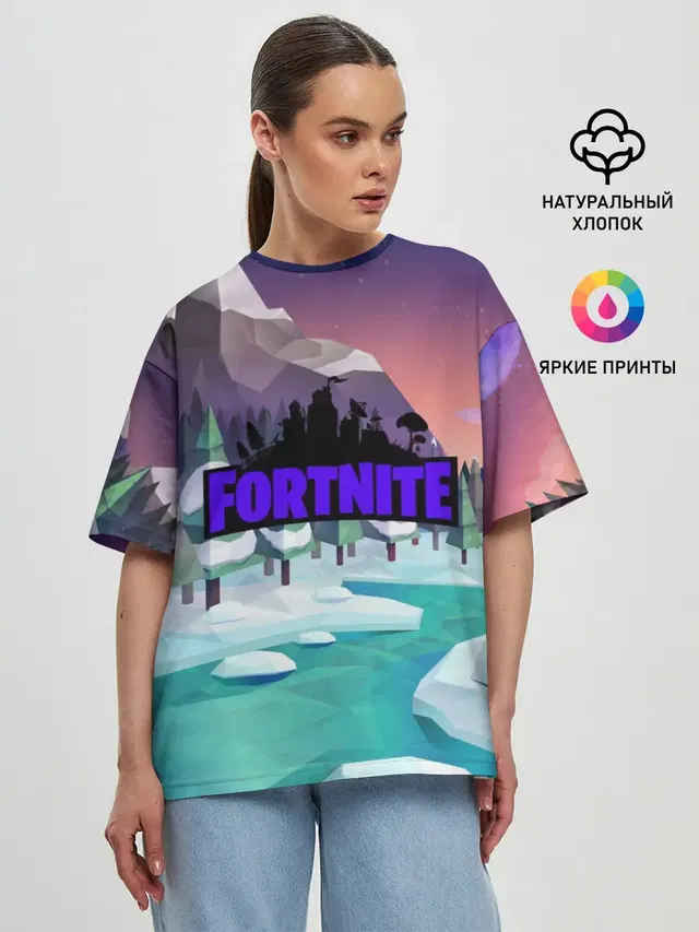 Женская футболка оверсайз