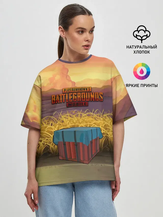 Женская футболка оверсайз