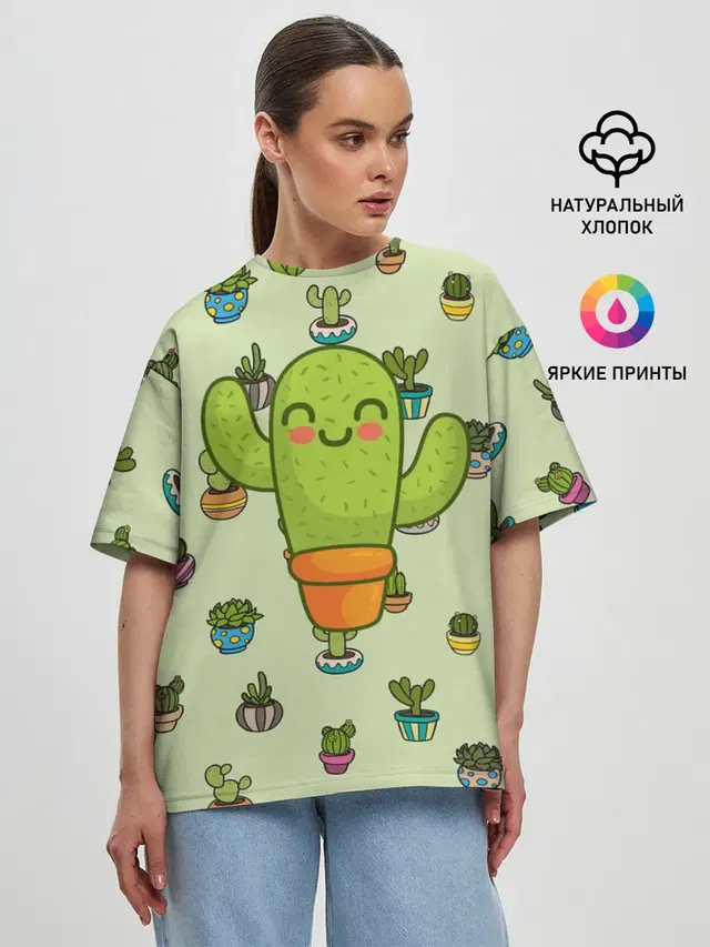 Женская футболка оверсайз