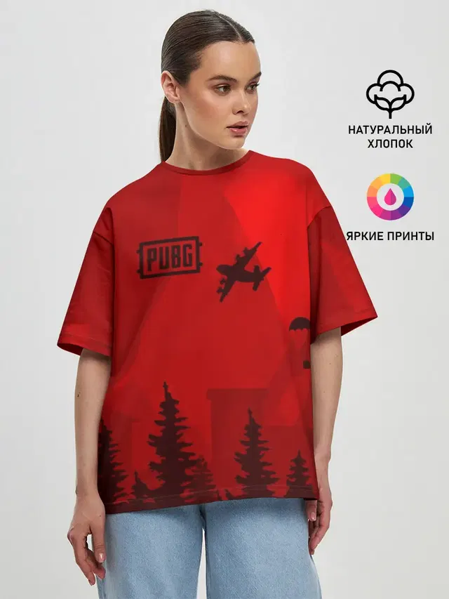 Женская футболка оверсайз