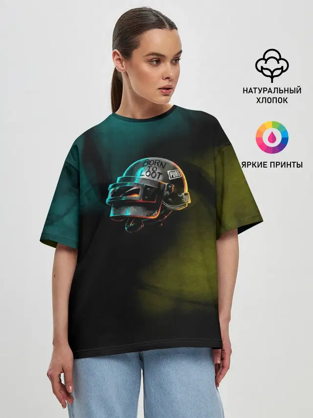 Женская футболка оверсайз