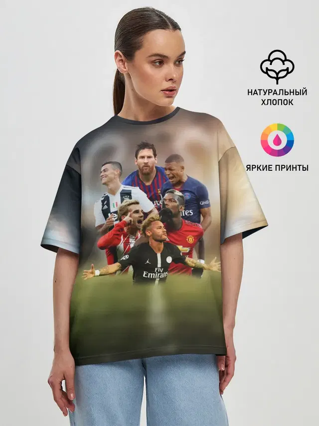 Женская футболка оверсайз