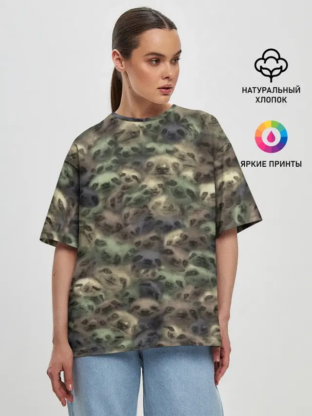 Женская футболка оверсайз