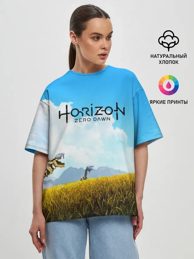 Женская футболка оверсайз
