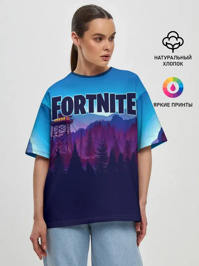 Женская футболка оверсайз