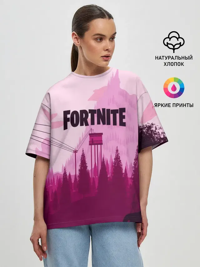 Женская футболка оверсайз