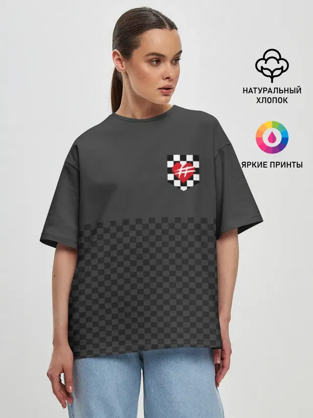 Женская футболка оверсайз