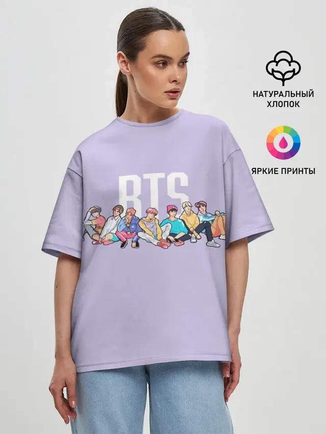 Женская футболка оверсайз