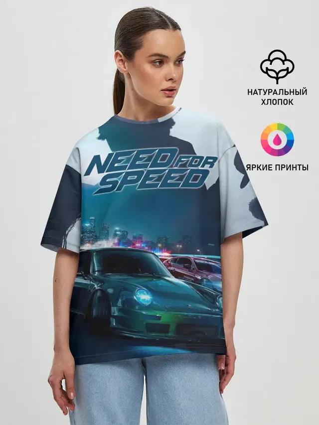 Женская футболка оверсайз