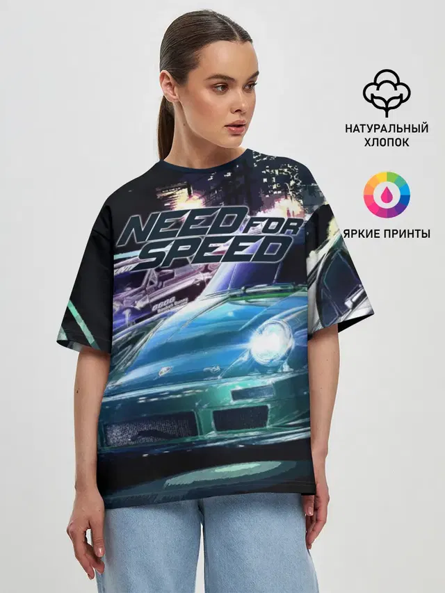 Женская футболка оверсайз