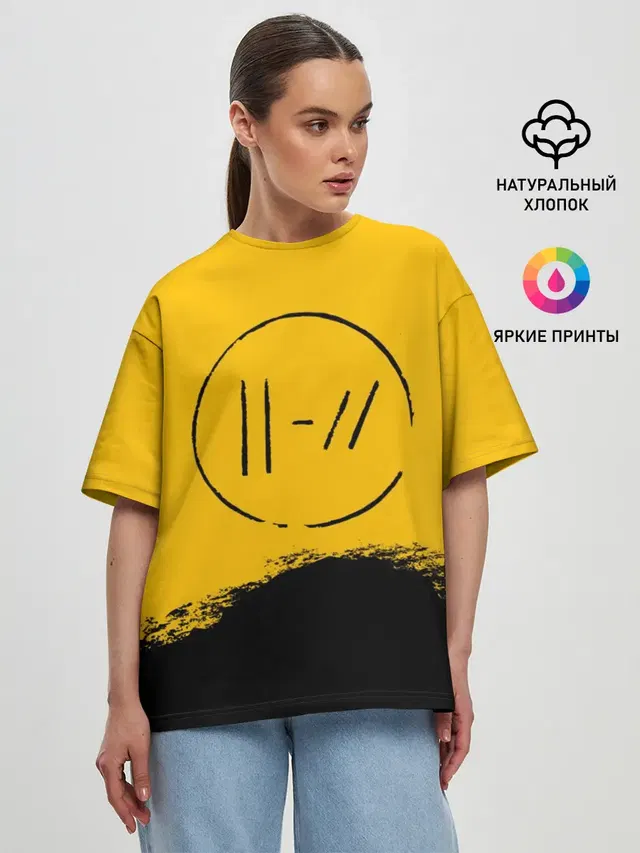 Женская футболка оверсайз