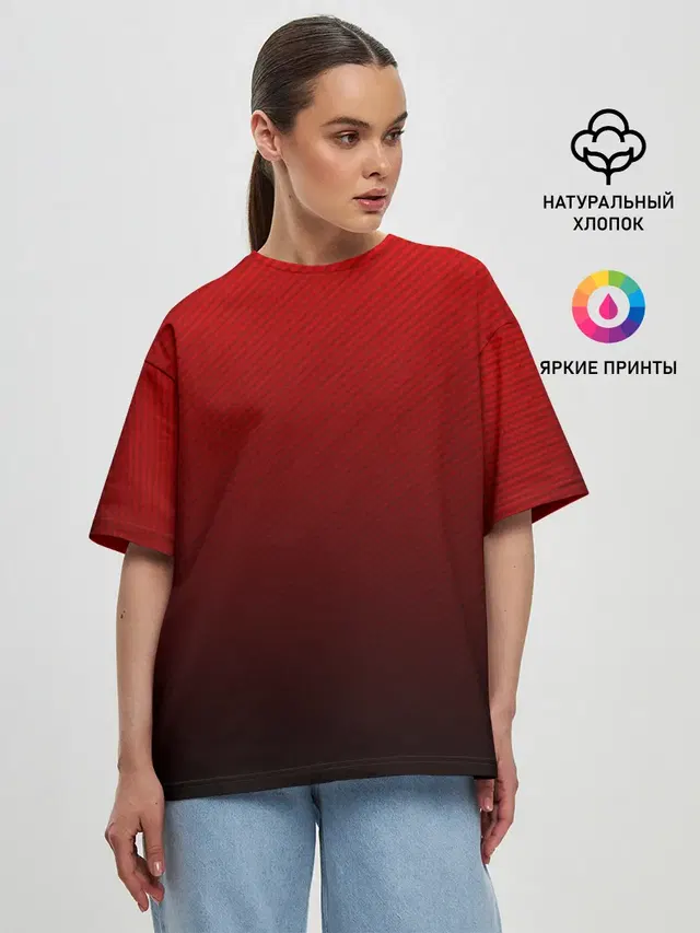 Женская футболка оверсайз