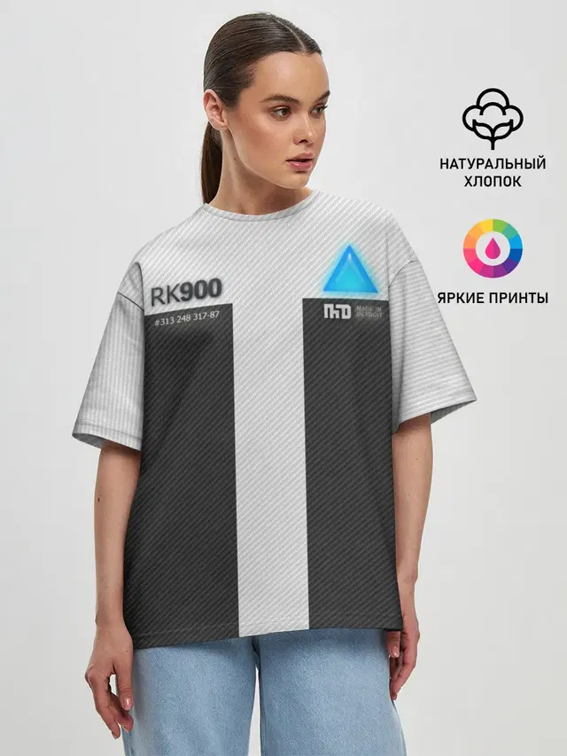 Женская футболка оверсайз