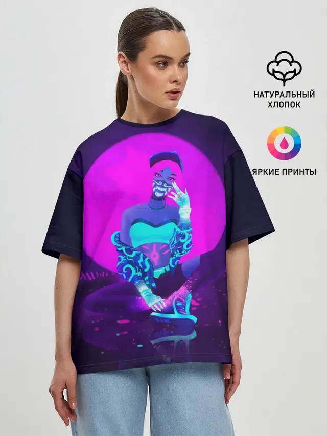 Женская футболка оверсайз
