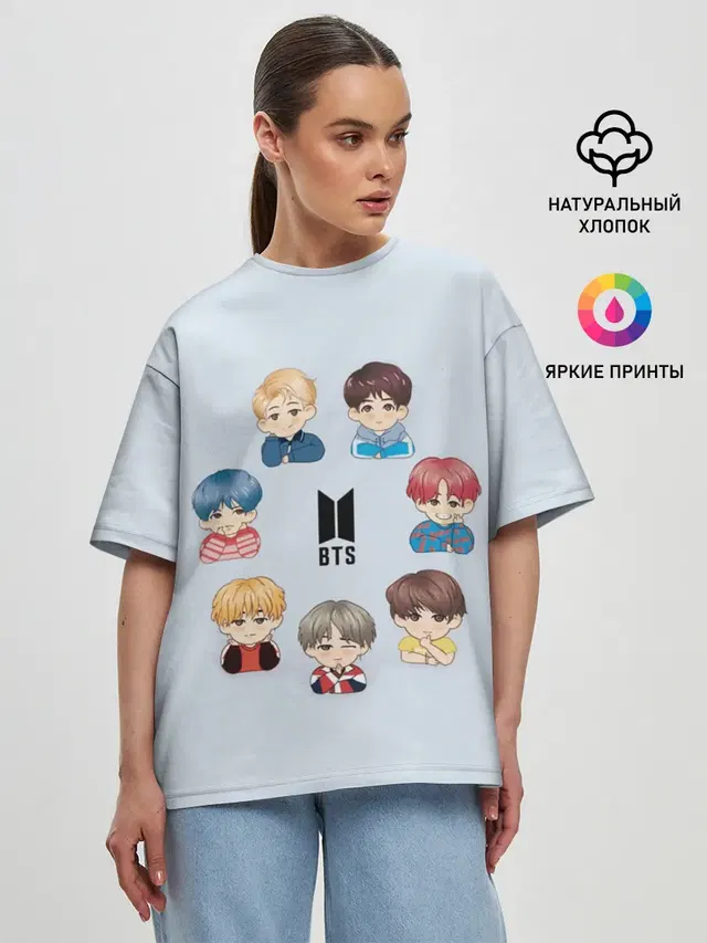 Женская футболка оверсайз