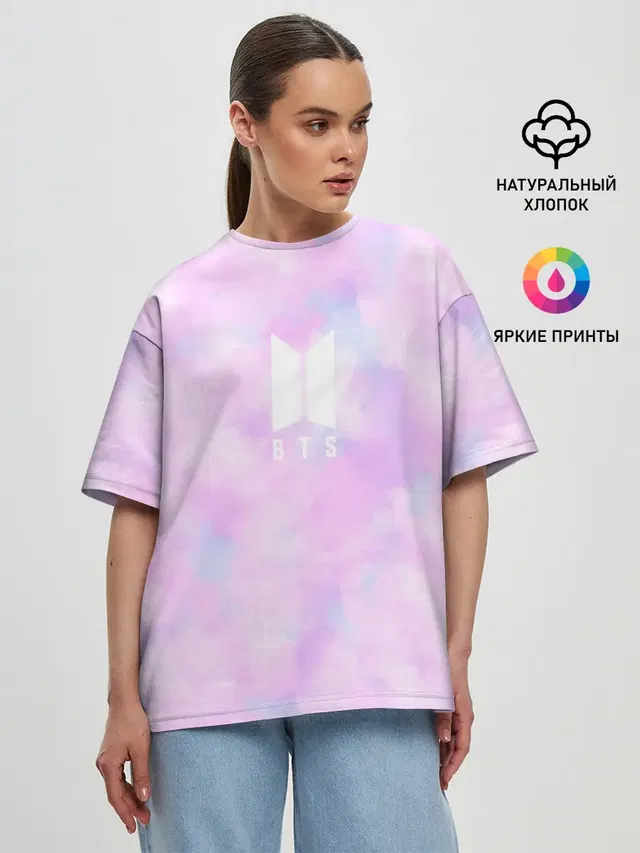 Женская футболка оверсайз