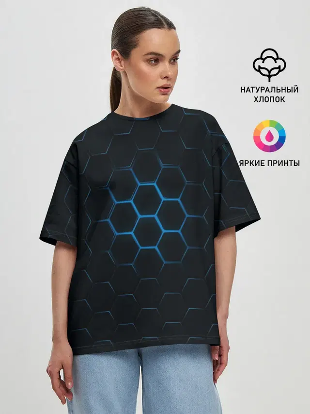 Женская футболка оверсайз