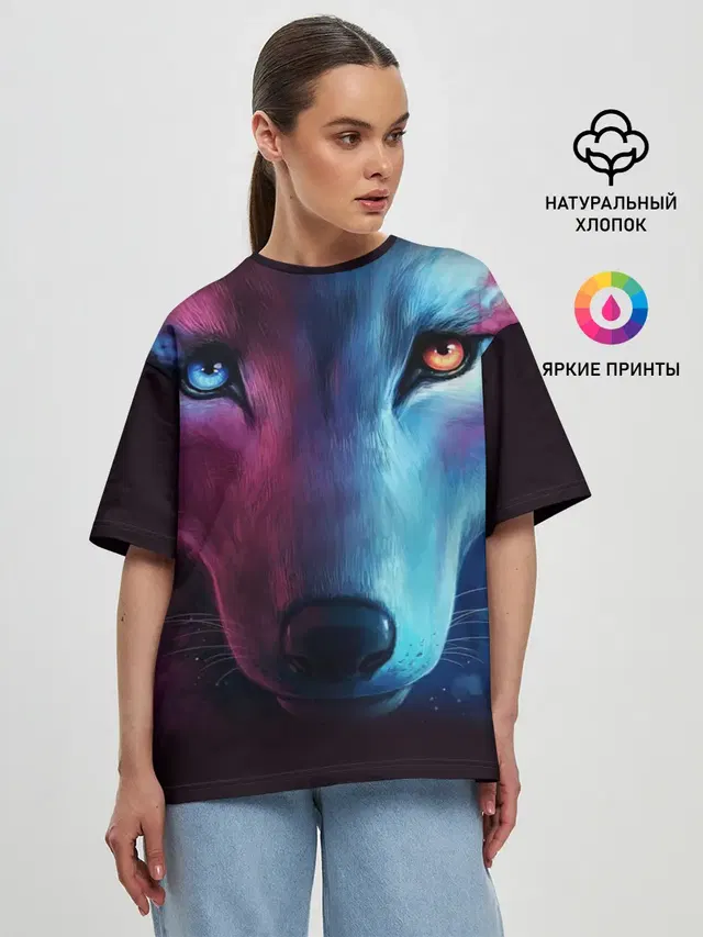 Женская футболка оверсайз