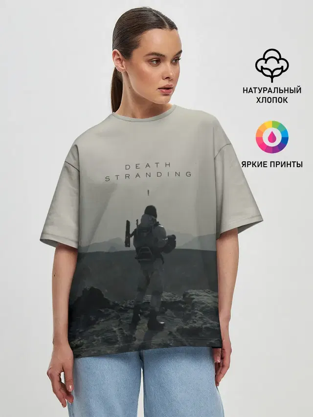 Женская футболка оверсайз