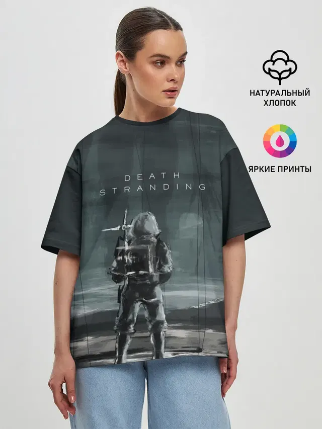 Женская футболка оверсайз