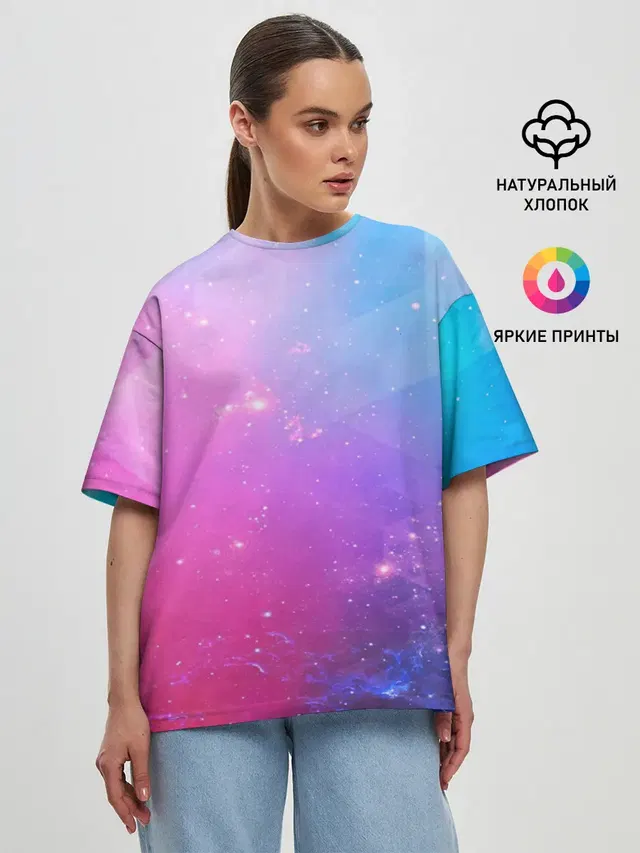 Женская футболка оверсайз
