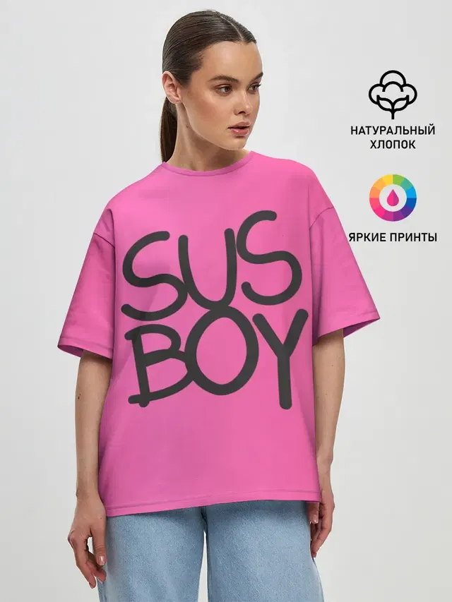 Женская футболка оверсайз