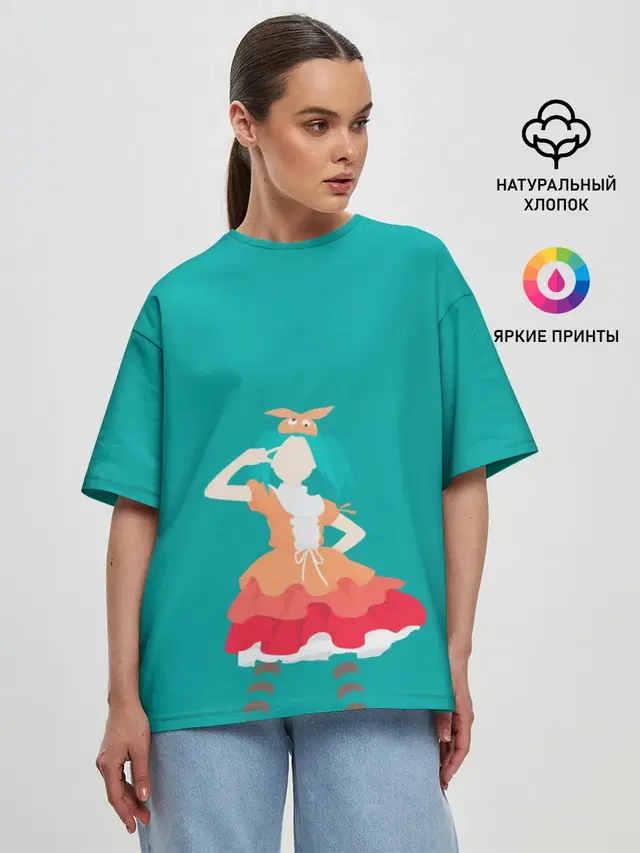 Женская футболка оверсайз
