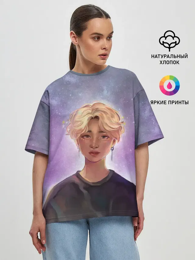 Женская футболка оверсайз