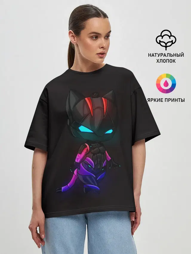 Женская футболка оверсайз