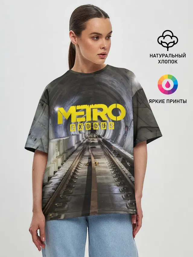 Женская футболка оверсайз