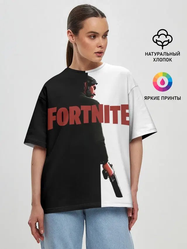 Женская футболка оверсайз