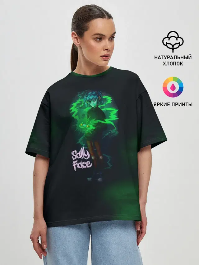Женская футболка оверсайз