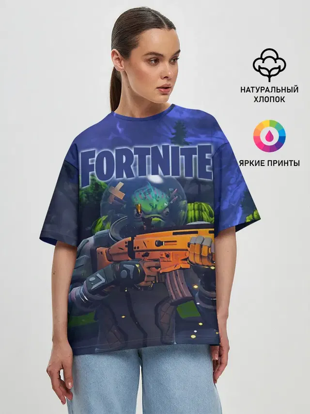 Женская футболка оверсайз