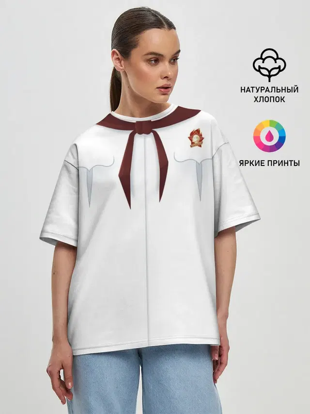Женская футболка оверсайз