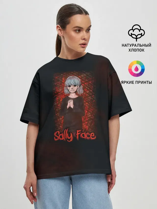 Женская футболка оверсайз