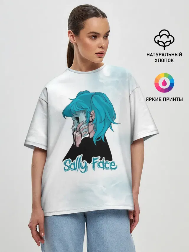 Женская футболка оверсайз