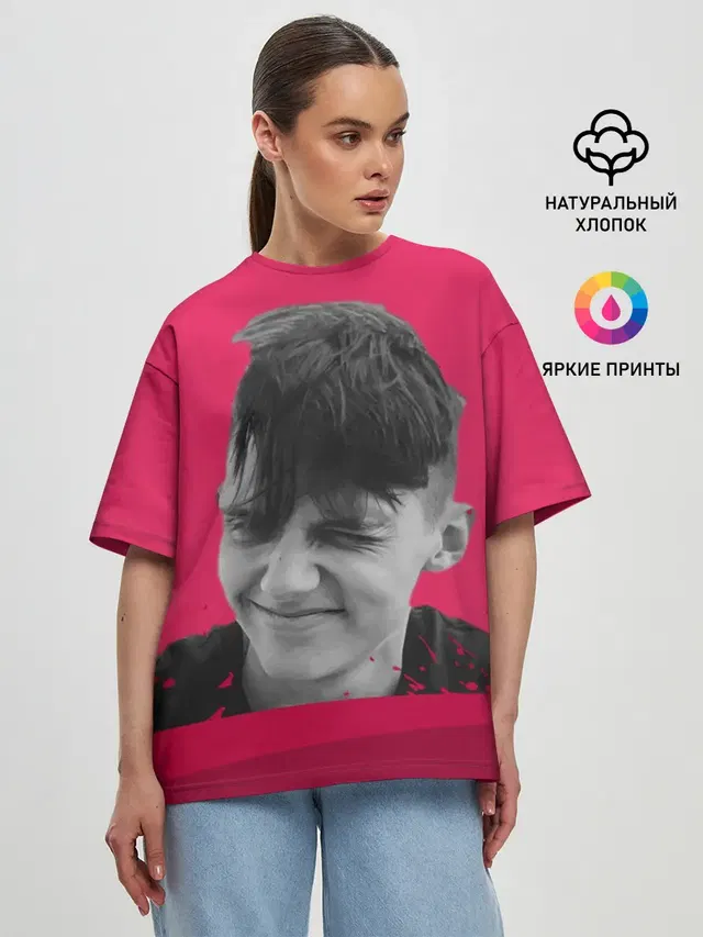 Женская футболка оверсайз