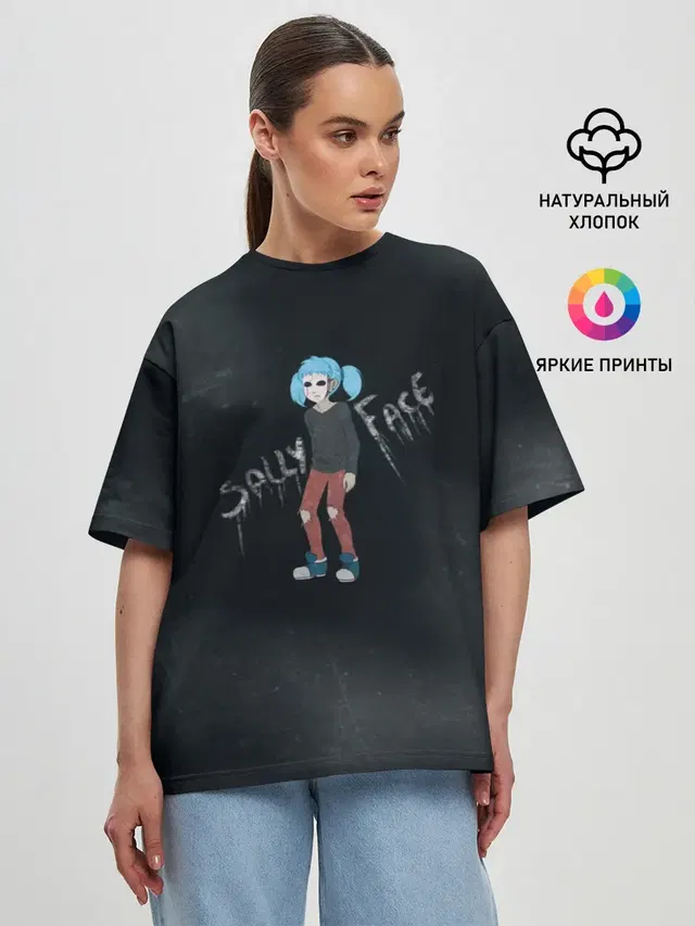 Женская футболка оверсайз