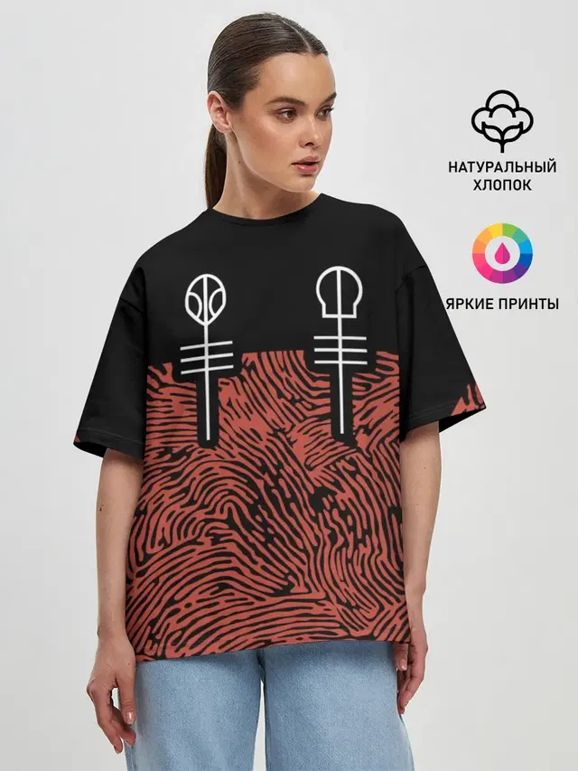 Женская футболка оверсайз
