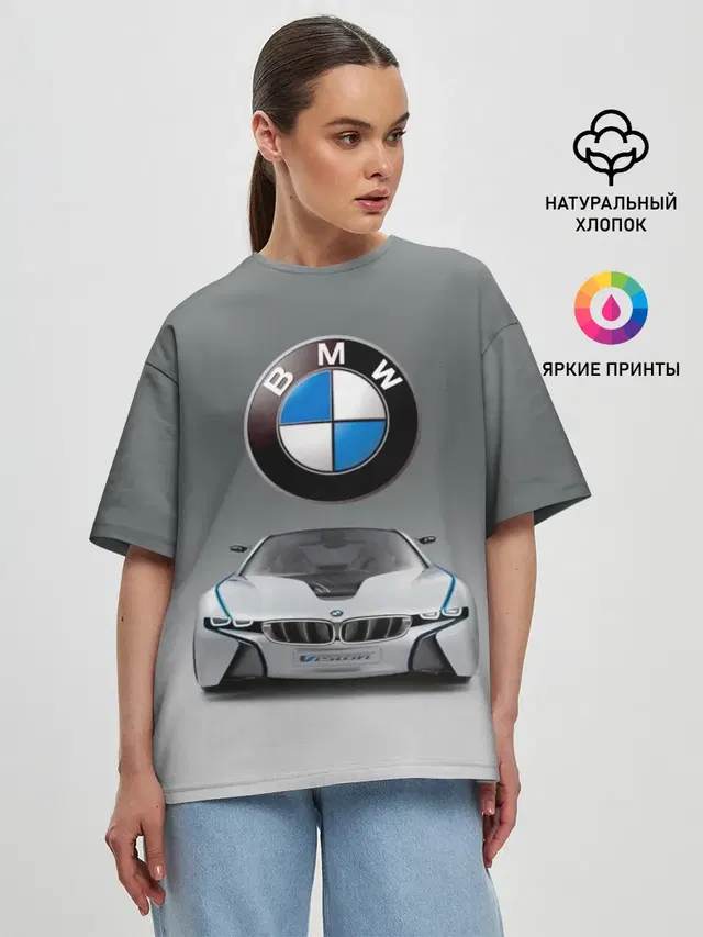 Женская футболка оверсайз