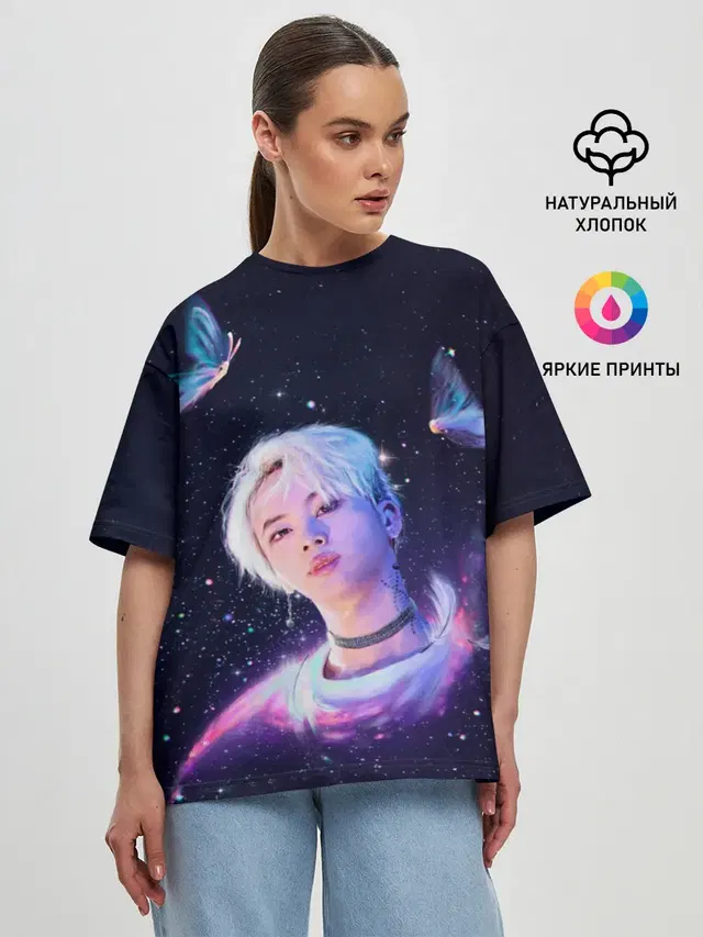 Женская футболка оверсайз