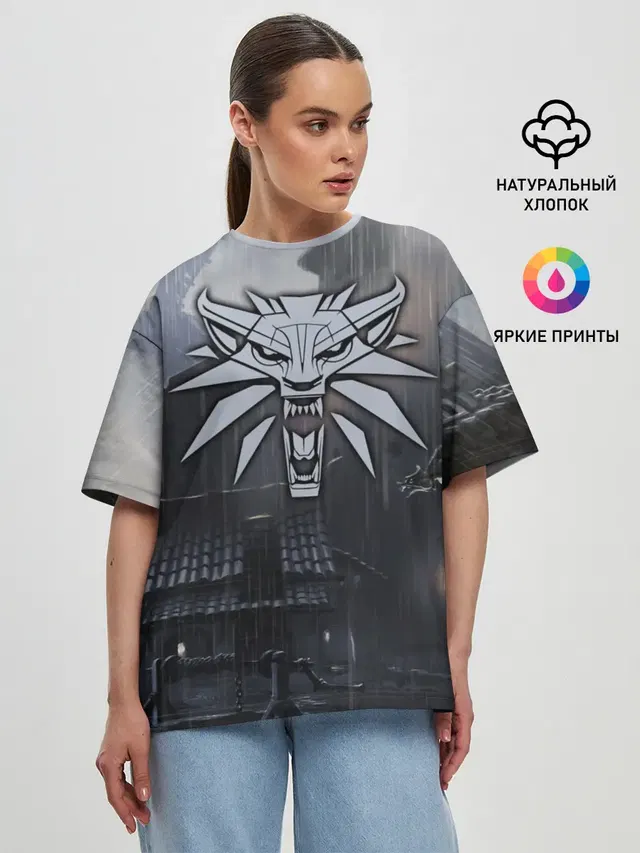 Женская футболка оверсайз