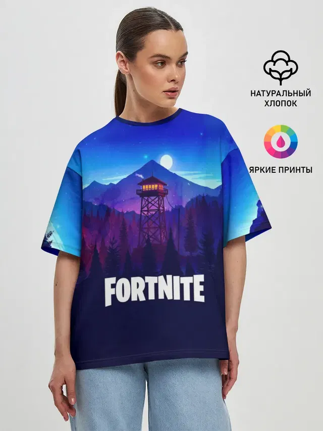 Женская футболка оверсайз