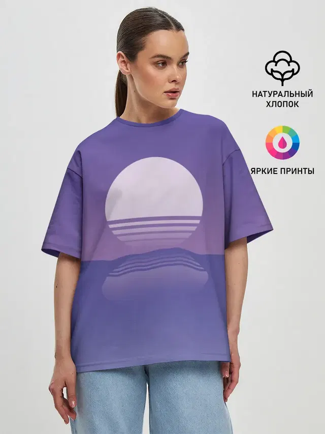 Женская футболка оверсайз
